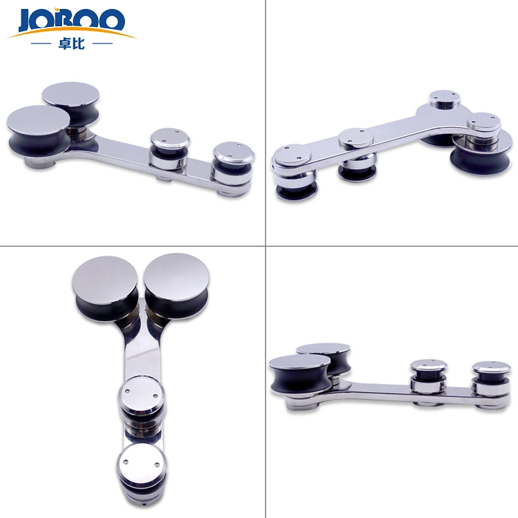 Stainless Steel Sliding Door Hardware Double Hanging Wheels