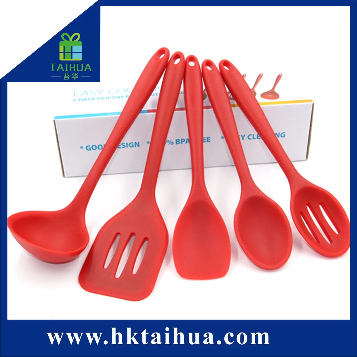 Utensílios de Silicone personalizado, utensílios de cozinha de ferramentas (TH-09655)