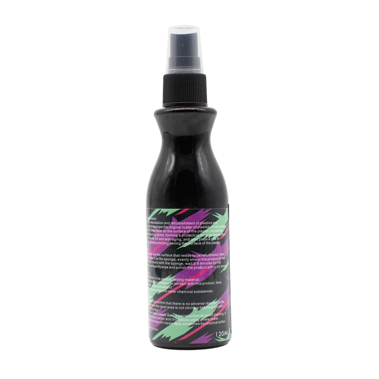 Neues Design Anti Aging Black Flasche Trigger Sprayer Car Care Kunststoff und Gummi Renovierung