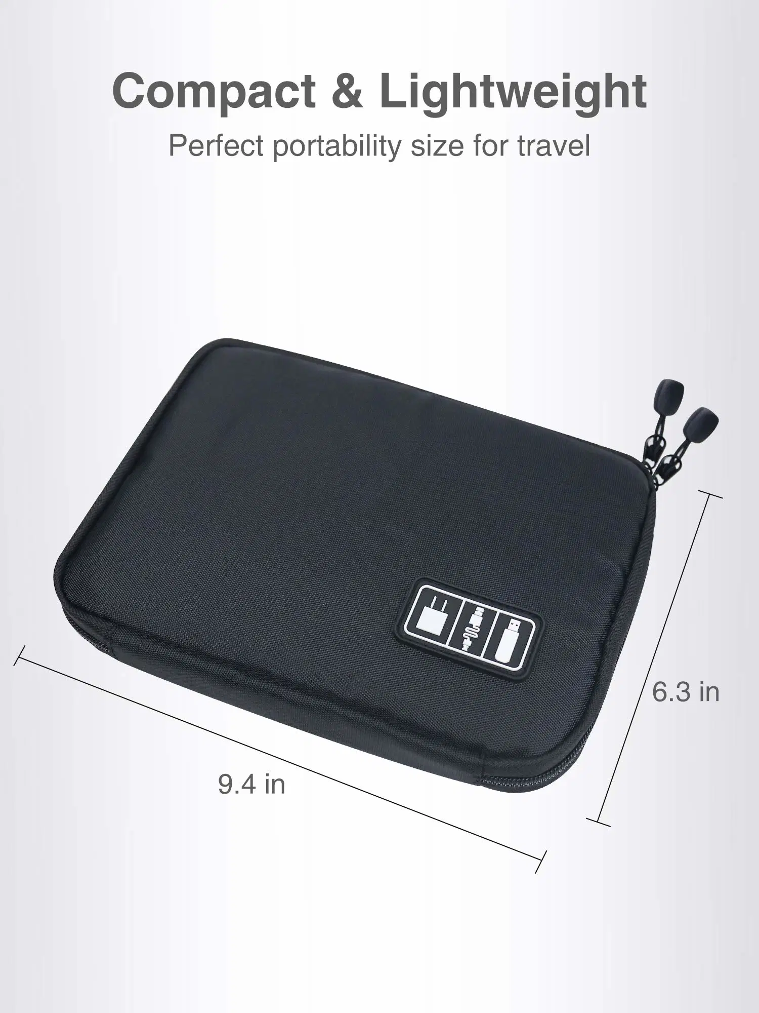 Cordon de l'organiseur électronique de voyage portable sac Tech câble chargeur de cas Case