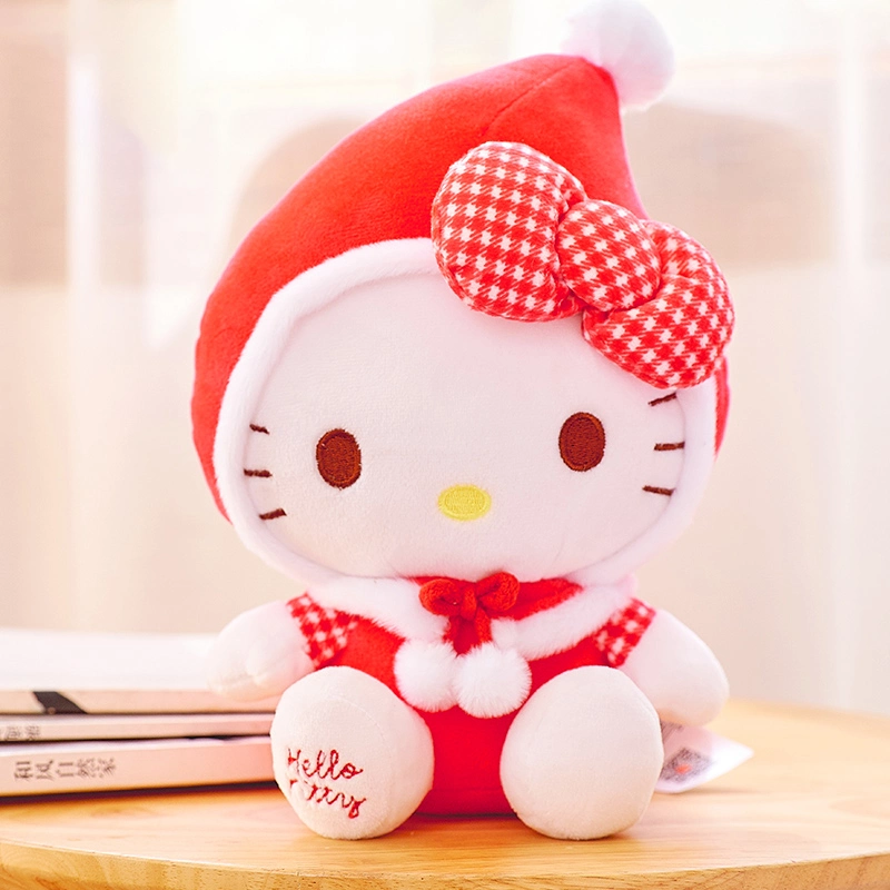 Sanrio Kawaii Hello Kitty Stuffed Toys Plushies Soft Cartoon Cute Рождественский подарок