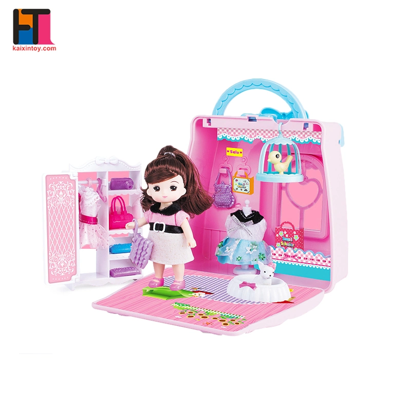 Família Feliz Conjuntos de mobiliário de pequena Casa de Bonecas brinquedos de plástico para meninas