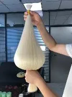 Alignement de la cuticule des prix de gros de matières Remy chinois Cheveux humains en vrac de la Double appelée