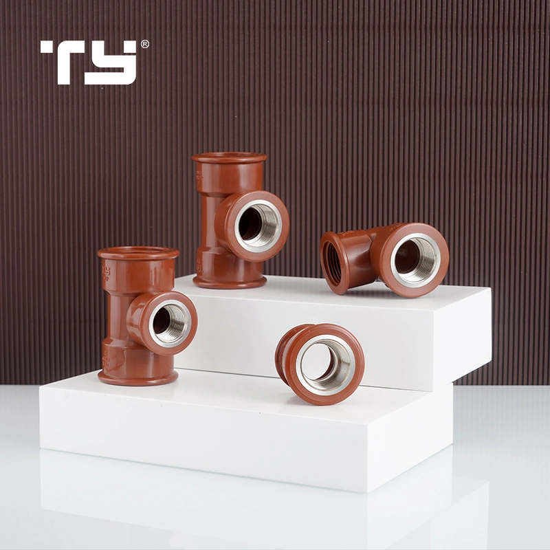 All Size Brown Colors Pph Tube Pipe 1/2 3/4 Inch Pph Pipe Fitting