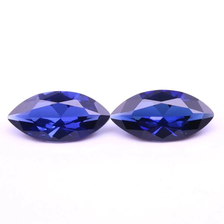 Loose Gemstone Marquise Shape Blue Sapphire for Jewelry Setting