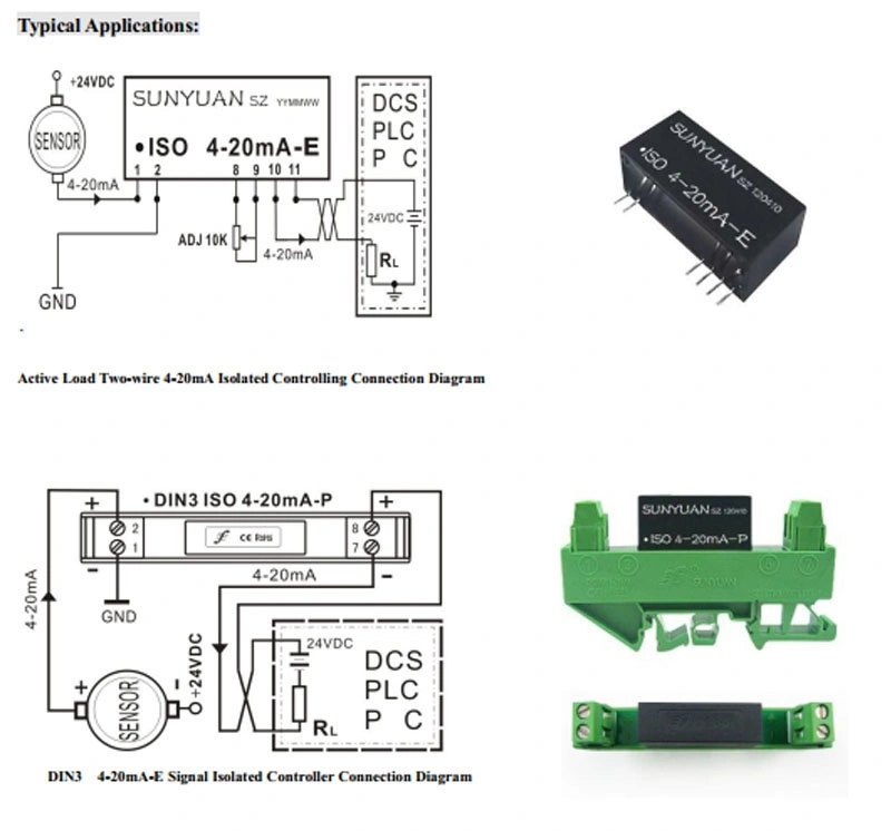 ISO 4-20mA-E Power Instrumentation 4-20mA Signal Isolator