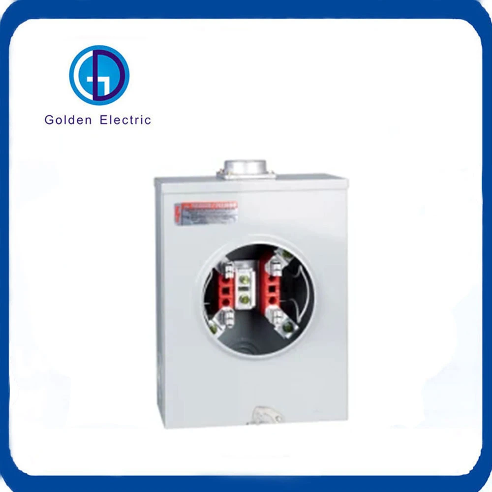 4jaw 5jaw Ringless Type 200A Single Phase Energy Meter Sockets Electric Meter Base Meter Holder