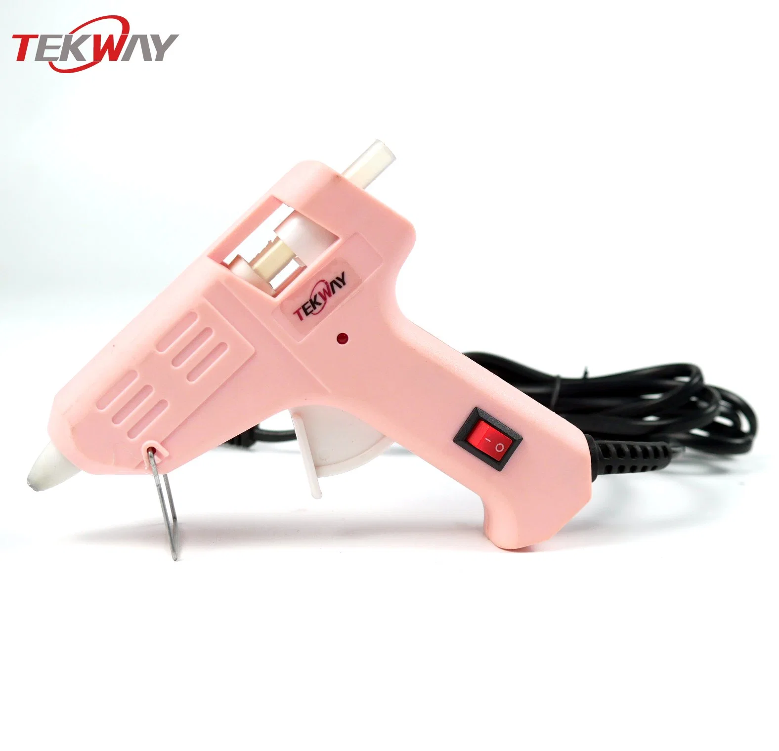 Hot Sale 20W Pink Glue Gun with Indicator Light and Switch for Kids Craft