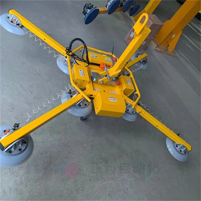 400kg Powered Battery Suction Pad Vacuum Lifter Equipment for Glass Sheet Transportation