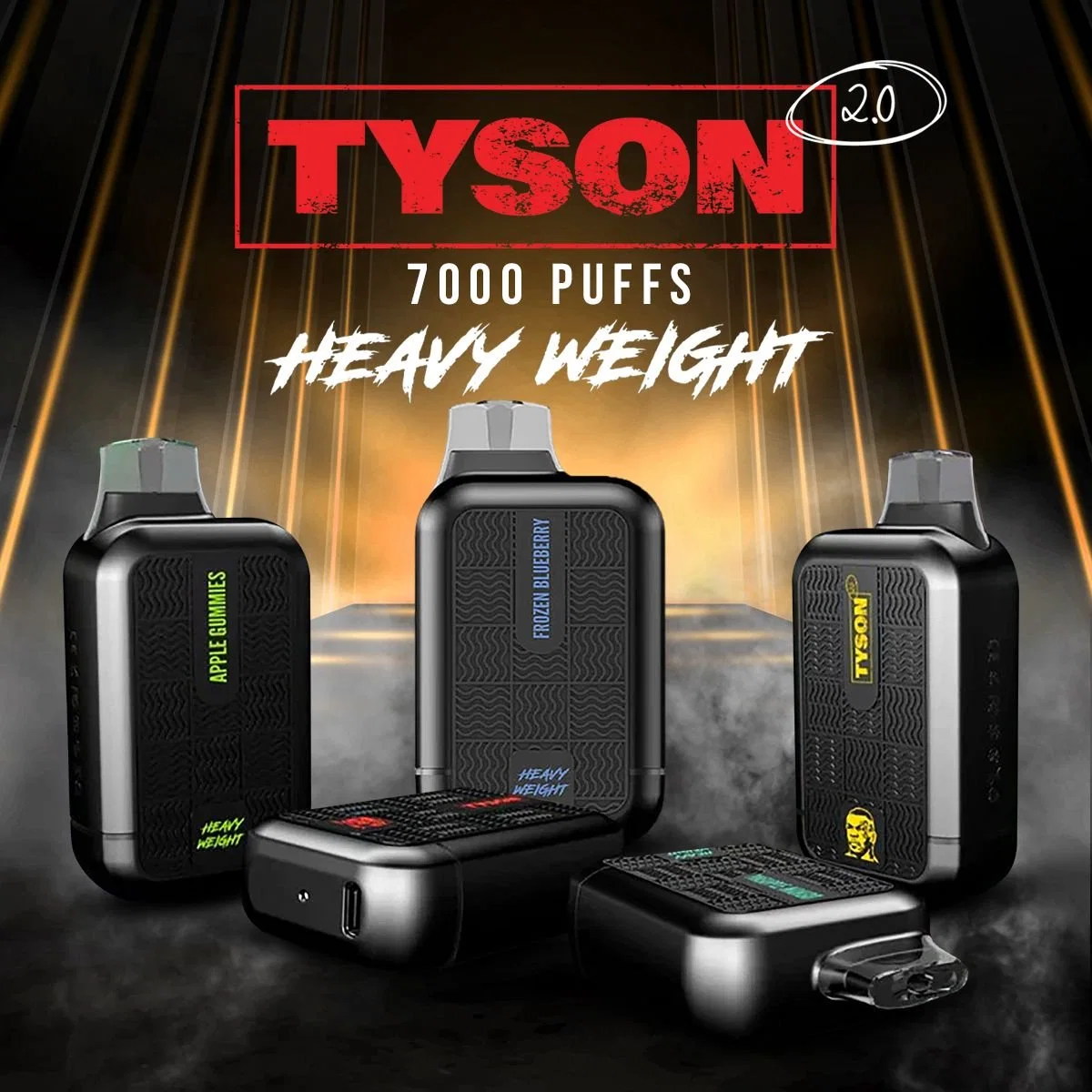 Escolha de vários sabores Tyson 2.0 mais recente preço de fábrica peso pesado 7000 tubos de 15 ml de papel de cassete descartável Atacado I Vape