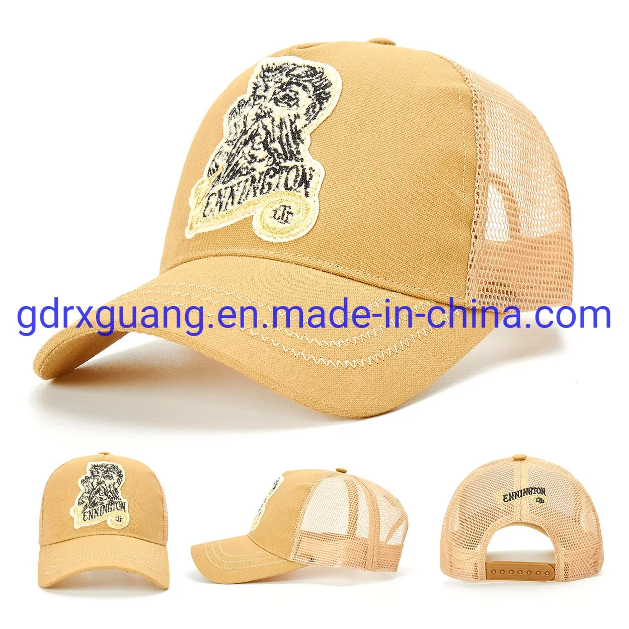 Gekrümmter Rand Mesh Foam Custom Logo Gorras Sport Caps Trucker Hüte