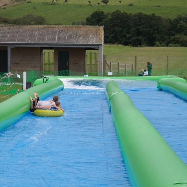 328FT Customized Adult Giant Inflatable Slip N Slide Water Slide with Pool Downhill Dragster