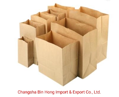 Food Grade Waterproof Kraft Paper Bag Factory Customized Brown Kraft Paper Bags