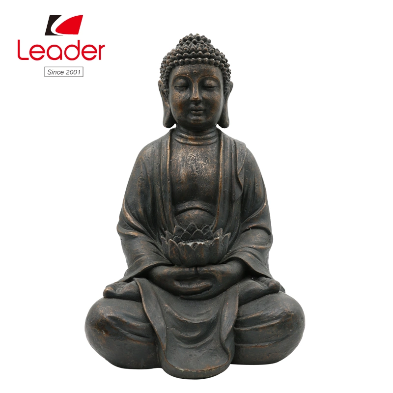 Top Sales Polyresin Small Buddha Tealight Holder Home Decoration, Resin Mini Buddha