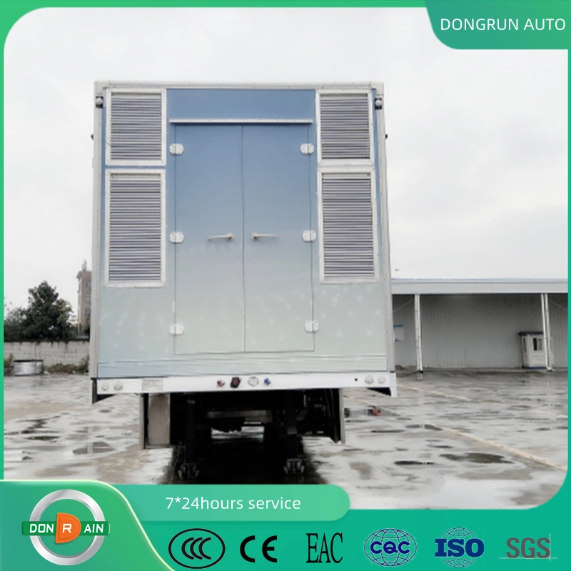 China Enclosed Ultraviolet Disinfection Lamp Medical Van Mobile Semi Trailer