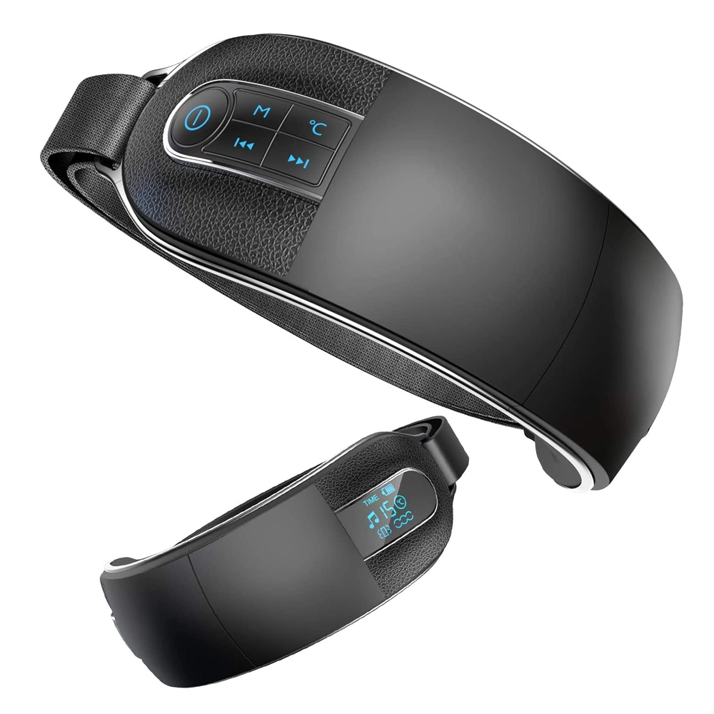 Novas chegadas dobrável LCD Music Smart 6D Vibração Airbag terapia magnética massageador olho atento cuidado de aquecimento