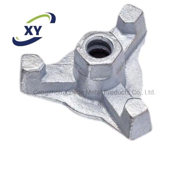 15/17mm Formwork Tie Nut Galvanized fundición barra de acoplamiento Formwork Tuerca de ala de anclaje