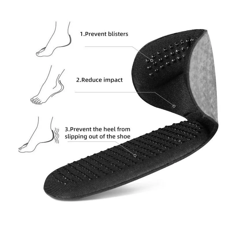 Extra Soft Heel Inserts for Women and Men Improved Anti-Slip Design Strong Self-Adhesive Heel Pads Heel Grips for Loose Shoes