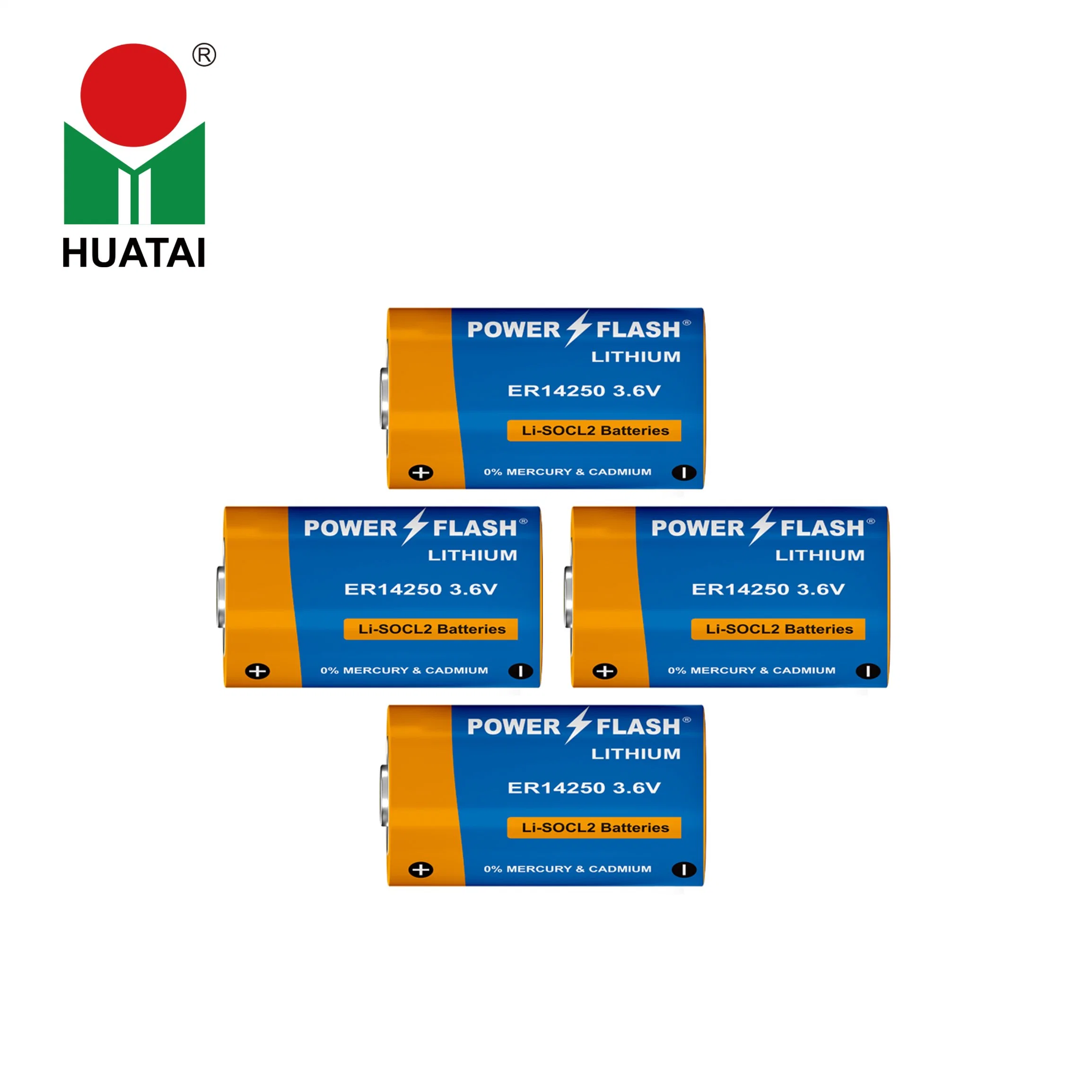 Non-Rechargeable 3.6V Er14250 Battery Used in Gas Meter