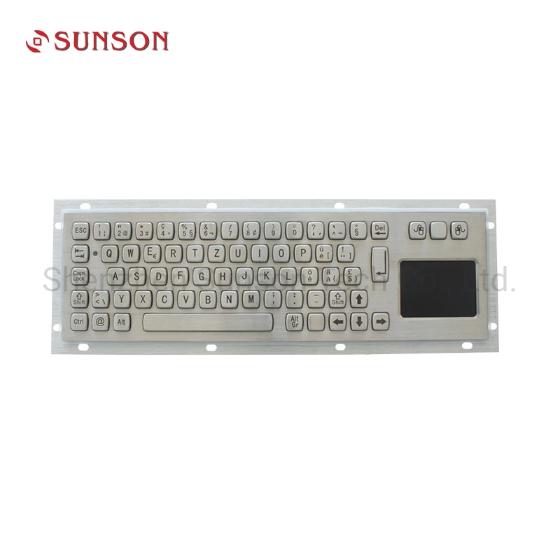 Metal Industrial Keyboard with Touchpad