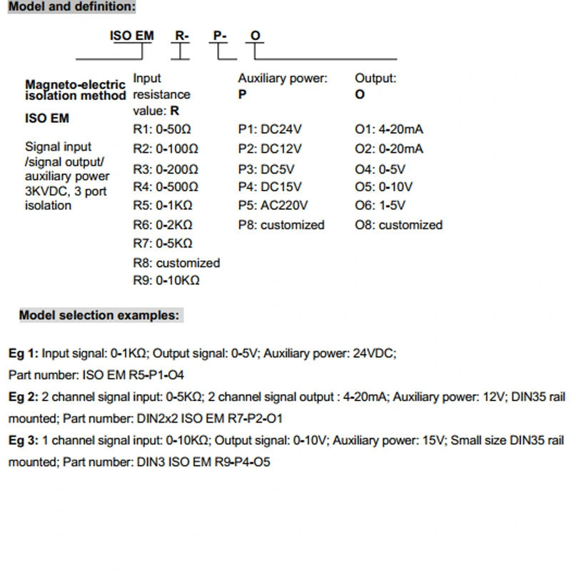 Two-Wire Wheatstone Bridge/Potentiometer Signal to Voltage/Current Signal Isolation Conditioner