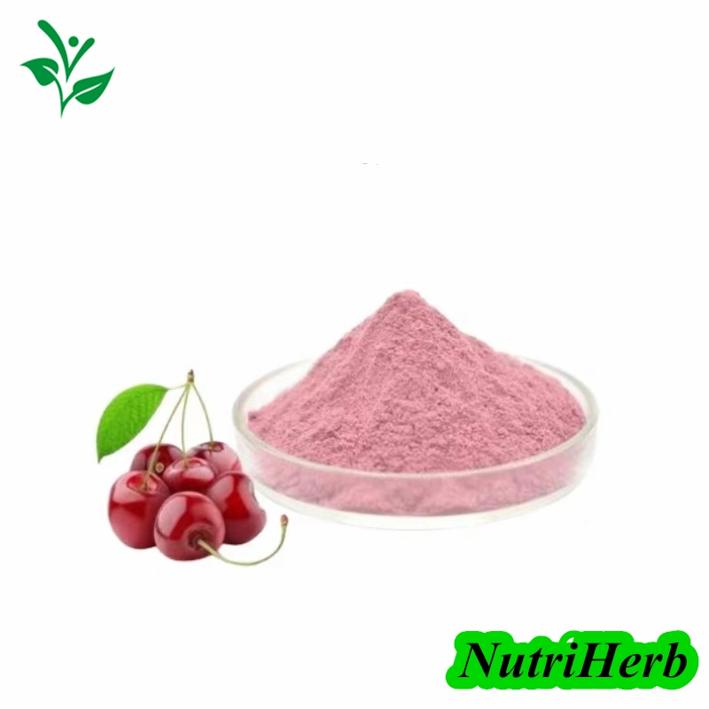 مسحوق طبيعي 25% من VC Acerola Cherry Powder Extract من شيري عصير الكرز