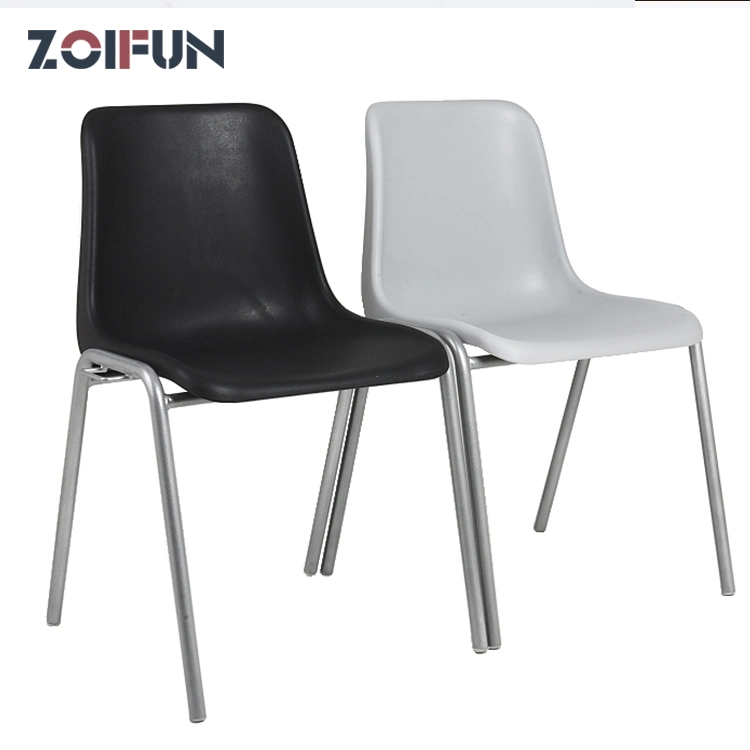 Hot Sale PP Seat Restaurant Chairs Dining Chair with Metal Legs