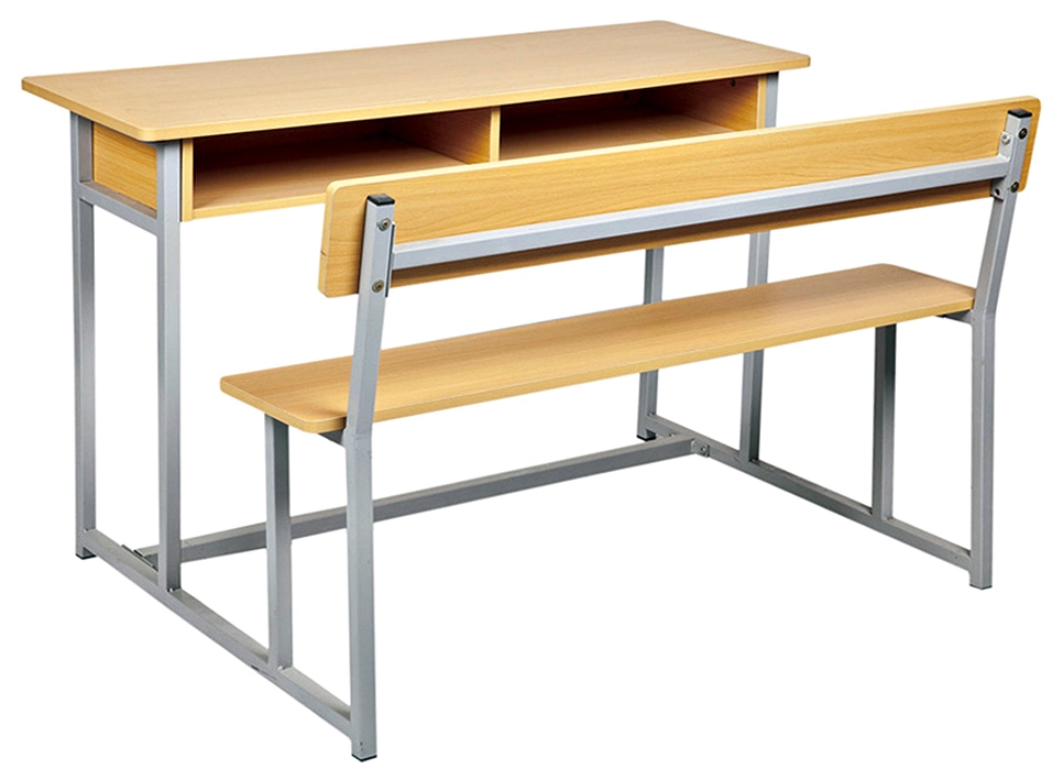 L'école étudiant Double Table et chaise en bois Meubles de salle de classe de l'école