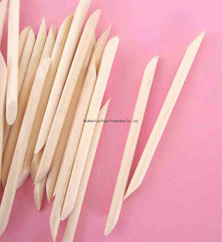 Stick descartável de bambu para manicure para cuidados com unhas