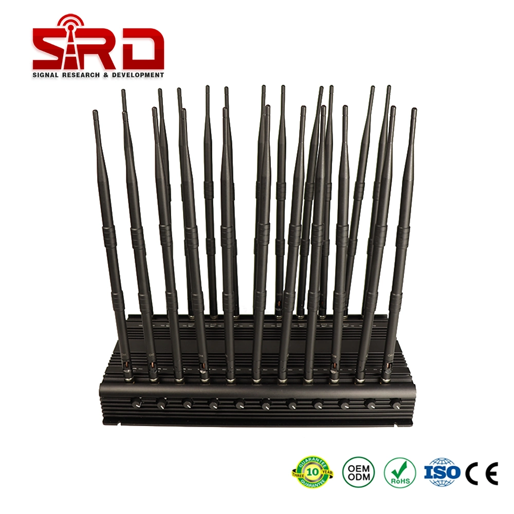 22 Bands Antennas All in One Mobile Phone Signal Jammer 3.5g 3.7g Full Frequencies Remote Control Signal Jammer