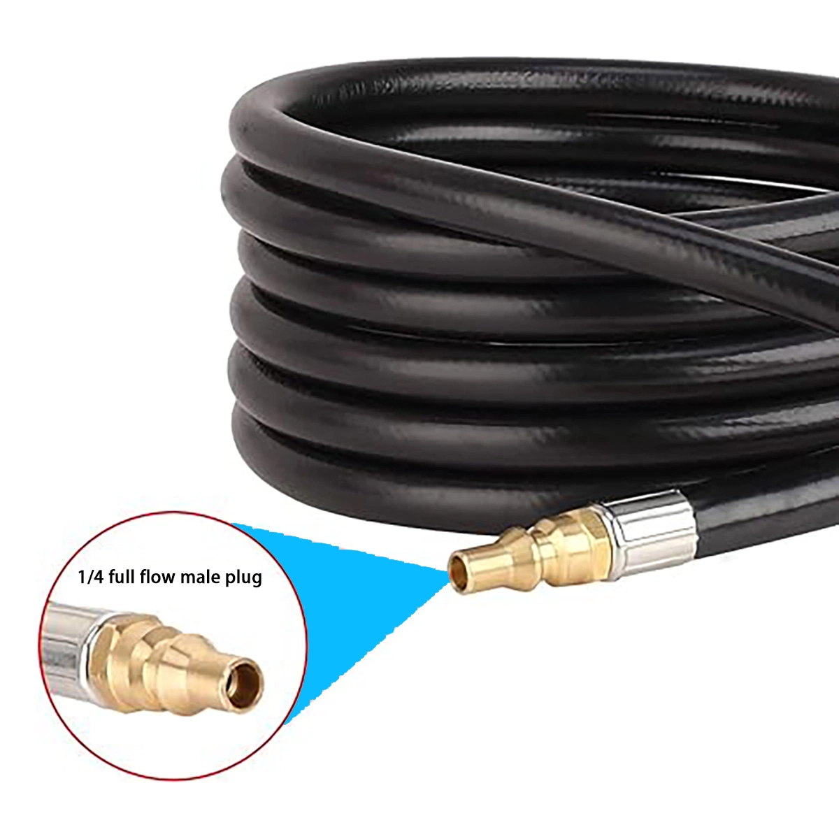 Propane Quick Connect Hose for RV to Gas Grill, Converter Replacement Connectors
