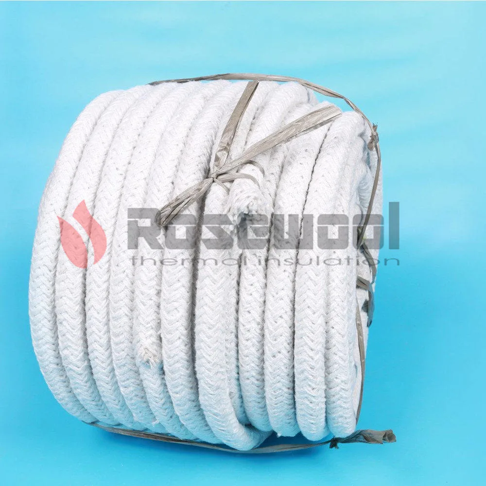 500&plusmn; 15 Kg/M&sup3; Ceramic Fiber Rope Ceramic Fiber Gasket for Insulation, Sealing and Filling From Certified Supplier