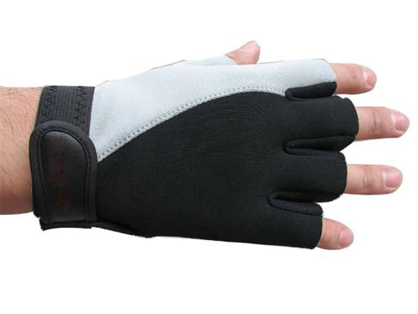 Dedo Cut-Half Deportes Guantes de neopreno de apoyo (SG-005).