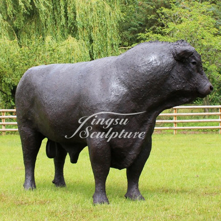 Polishing Quality Garden Outdoor Large Size Bronze Big Bull Statue