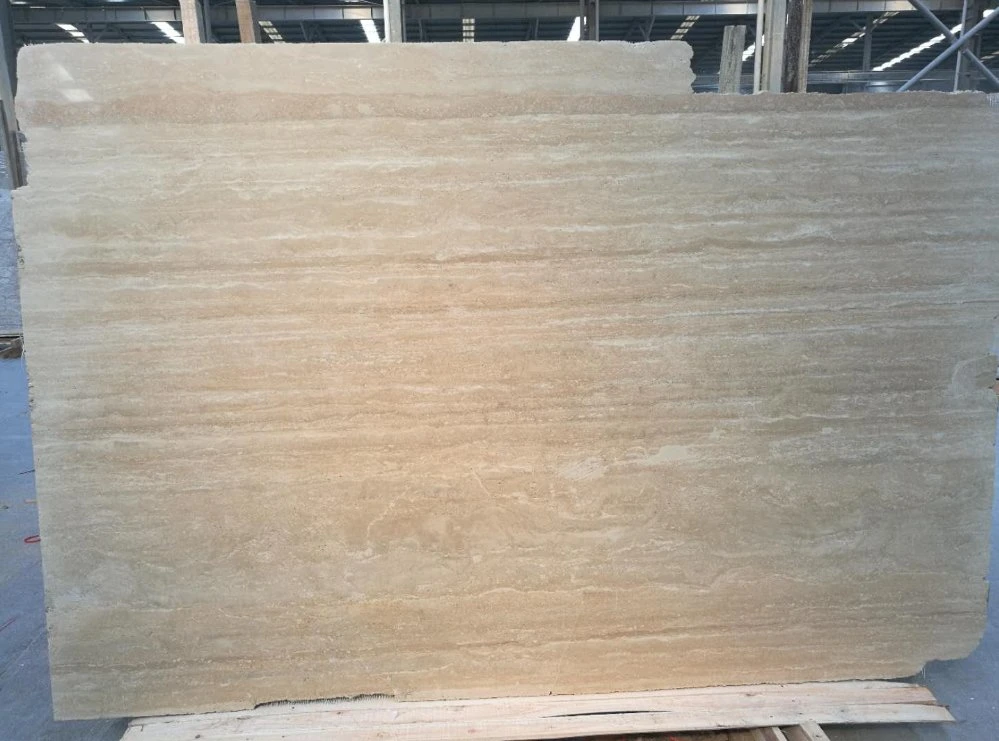 Natural Stone White/Beige Travertine Tiles for Flooring and Wall Facade