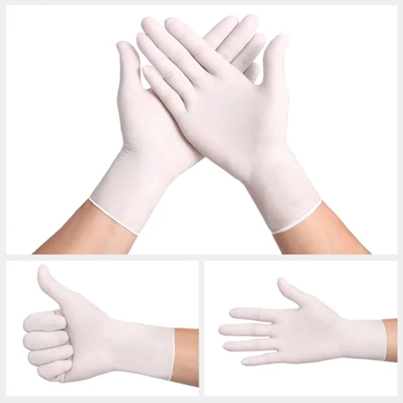 Hot Sale White Safety Gloves Powder Free Household Disposable Nitrile Gloves for Anti Virus