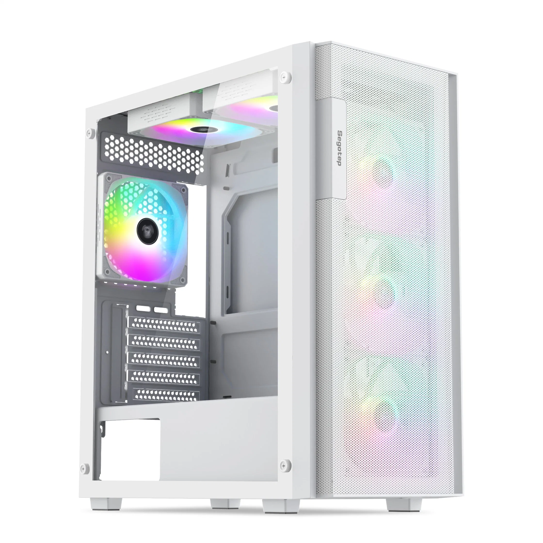 Segotep ATX Gaming PC Case, Mesh Front Panel, Water Cooler Case