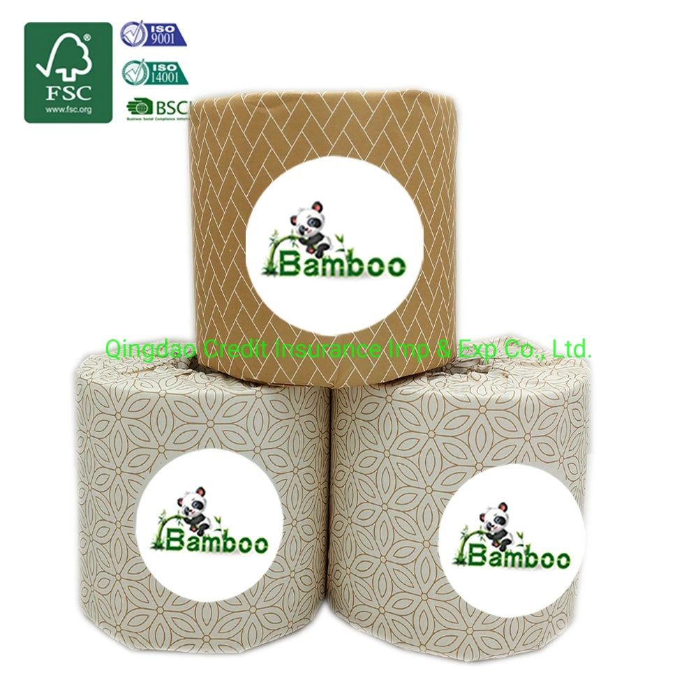 Fsc Unbleached Ecological Bamboo Toilet Paper Custom Logo