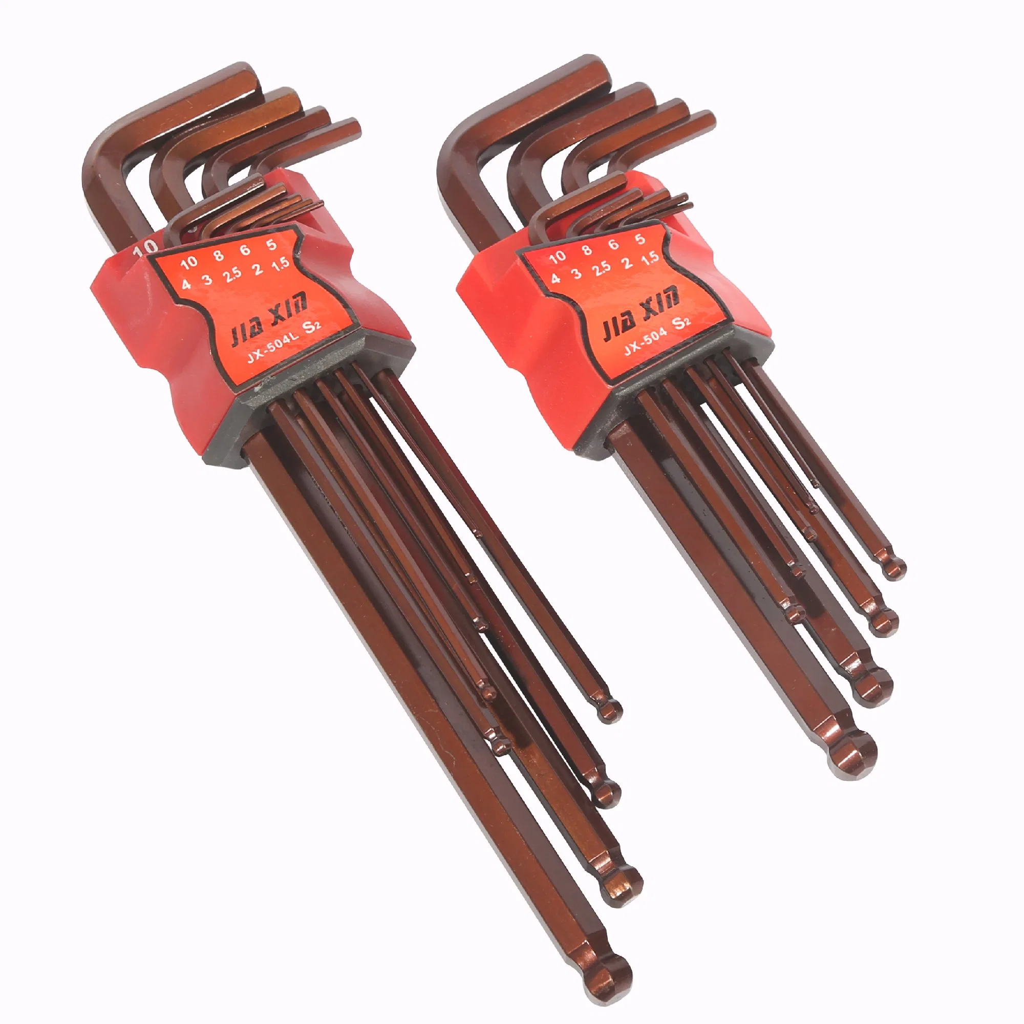 Hardware Hand Tools Long Ball Head 9PCS Hex Key Wrench Set