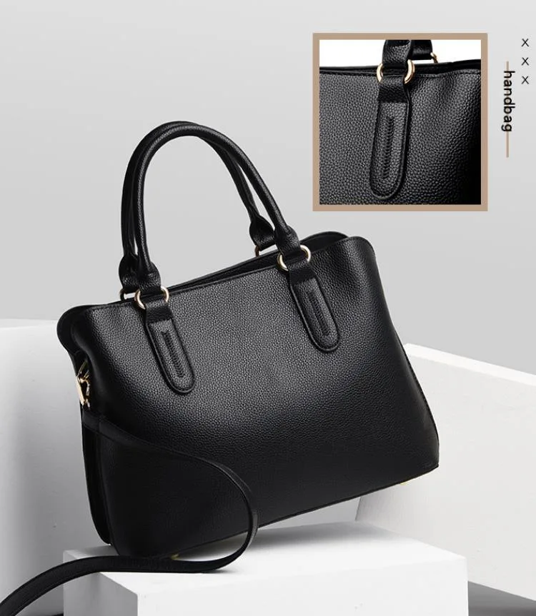 Wholesale/Supplier High quality/High cost performance  PU Leather Handbags Messenger Shoulder Bag for Office Ladies Work Women Bags