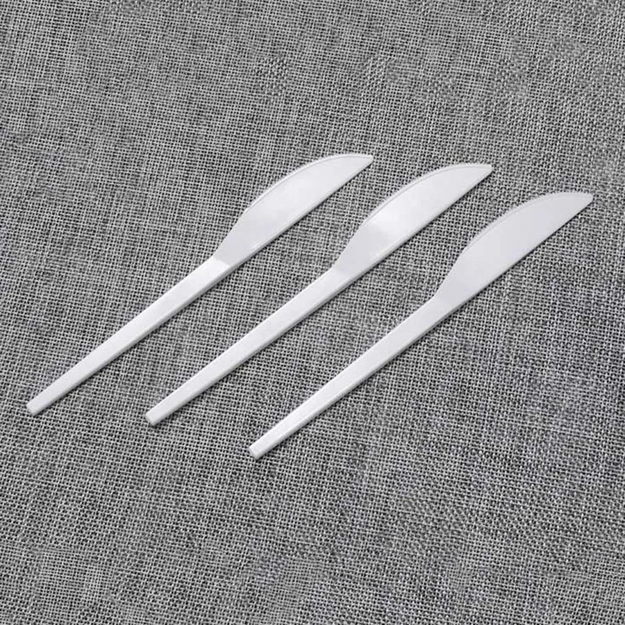 Cheap Restaurant Utensils Plastic Bulk Disposable Plane Cutlery Medium Spoon