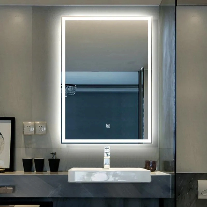 Gran pared rectangular Vanity Anti-niebla iluminado Smart Baño Luz LED Moderno