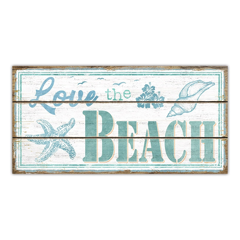 Home Decor MDF Beach Wall Wooden Hanging Decoration Art and Gift Crafts