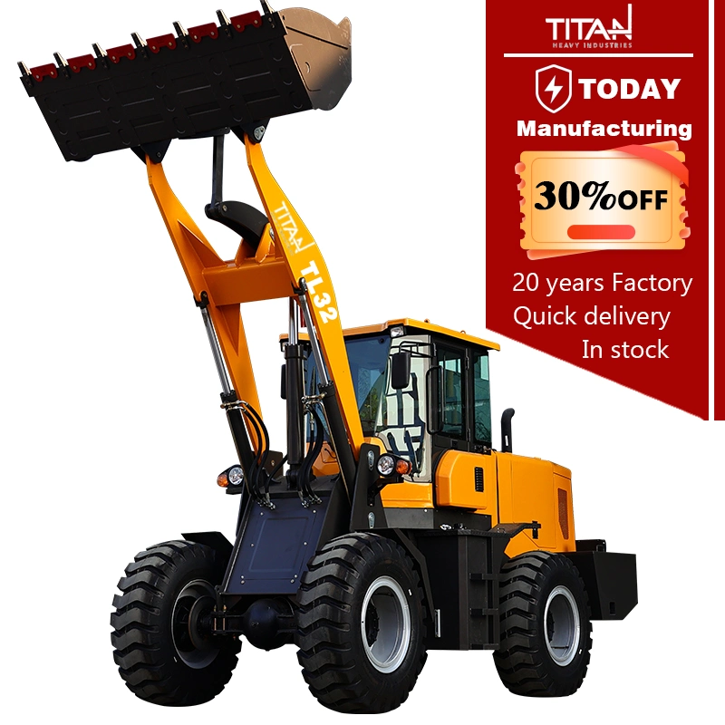 Factory authorized dealer TITAN payloader TL30 Rated Load 3 tons wheel loader front end loader