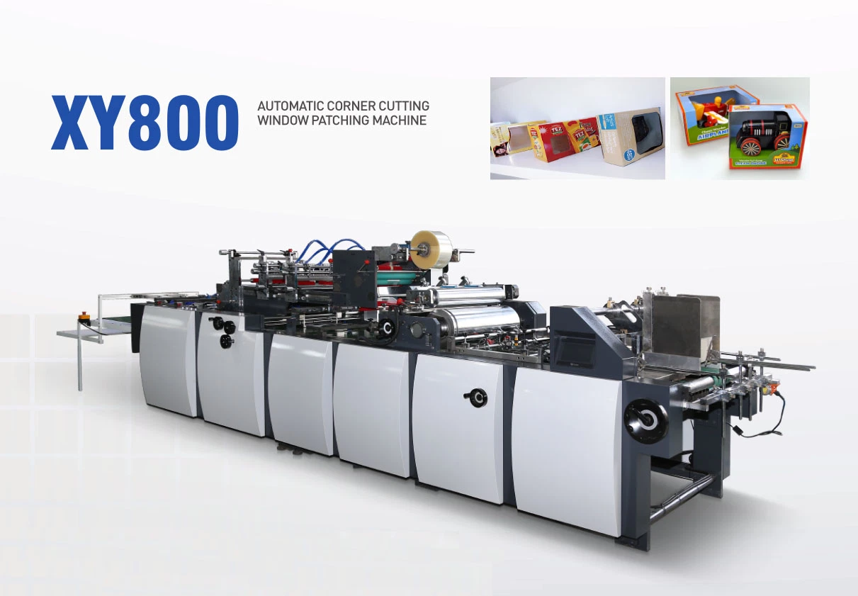 Paper Box Windows Patching Machine with Cutting and Pressure Line