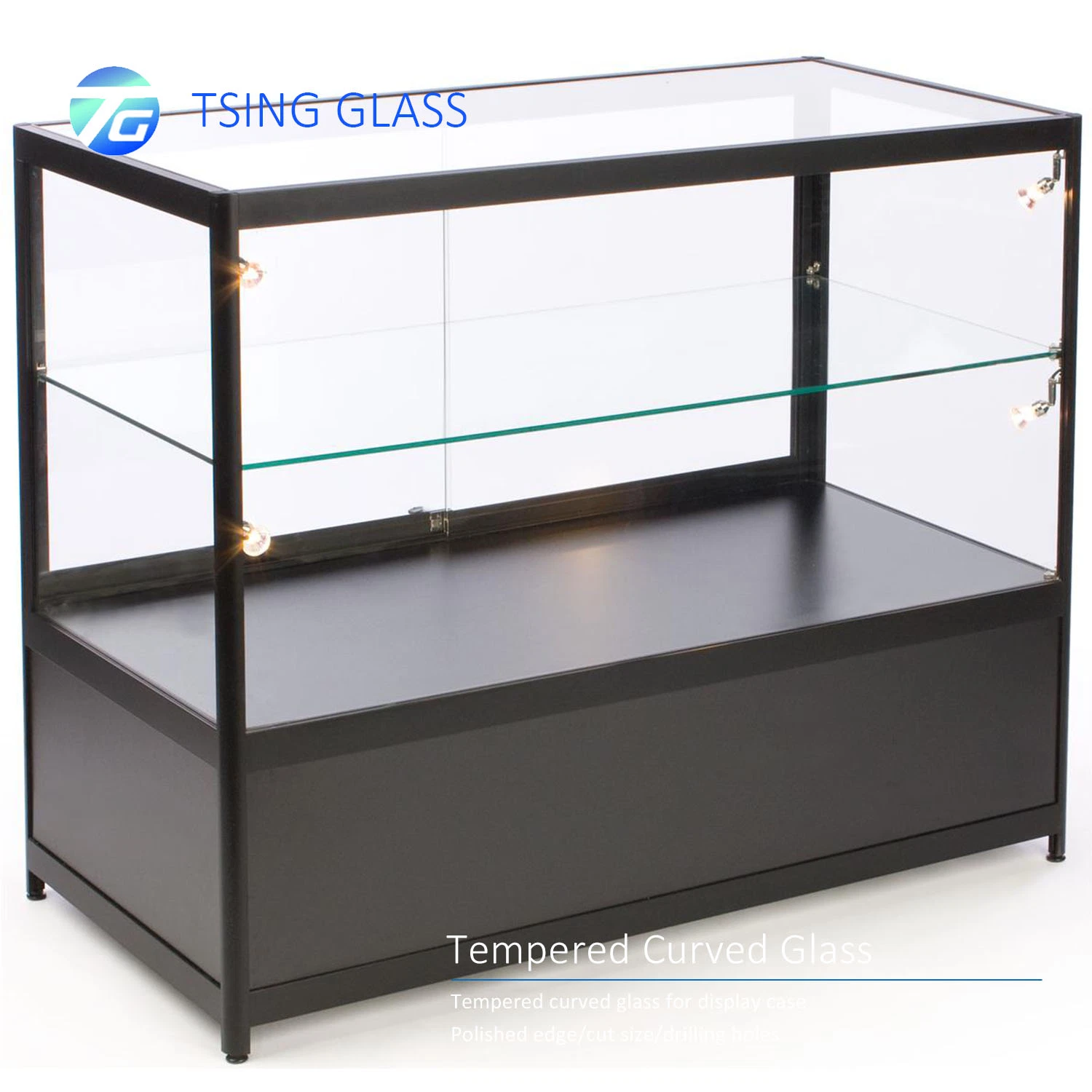 Clear Silk Screen Glass Panels Tempered Glass for Glass Display Shelves/Glass Display Box