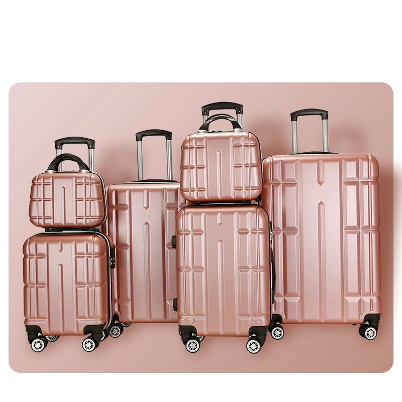 Custom Carry on 6 PCS Suitcase Set Travel Bags Hand 4 Wheels Trolley Bag Spinner Luggage