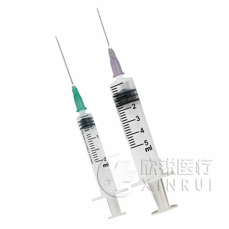 Medical Disposable Luer Slip Plastic Syringe with Needle