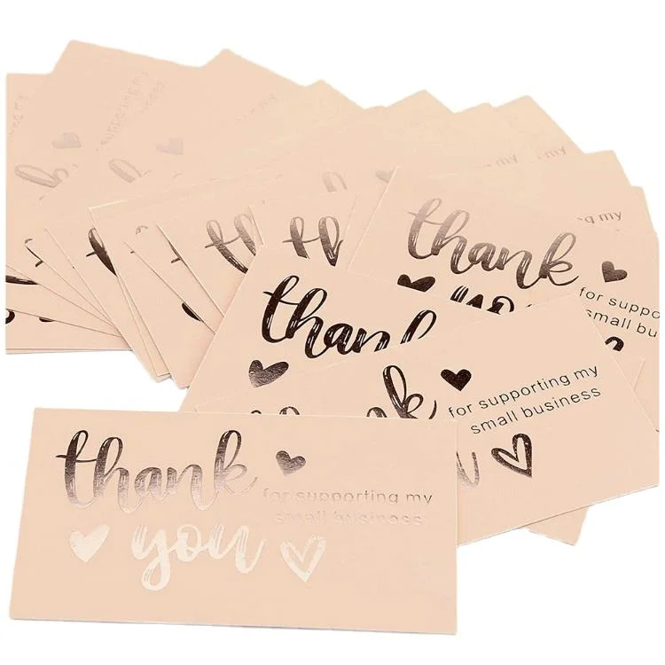 Manufacturer Custom Printing Paper Personalized Gift Business Thank You Card Print