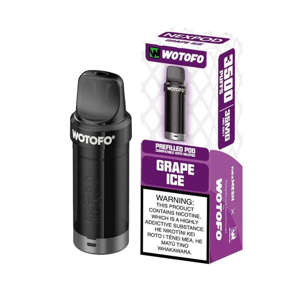 Wotofo Nexpod 3500 Puffs Mesh Coil atomizador Vape Coice Vapé Vapice Vapizer Cartucho para cápsulas descartáveis para fumos